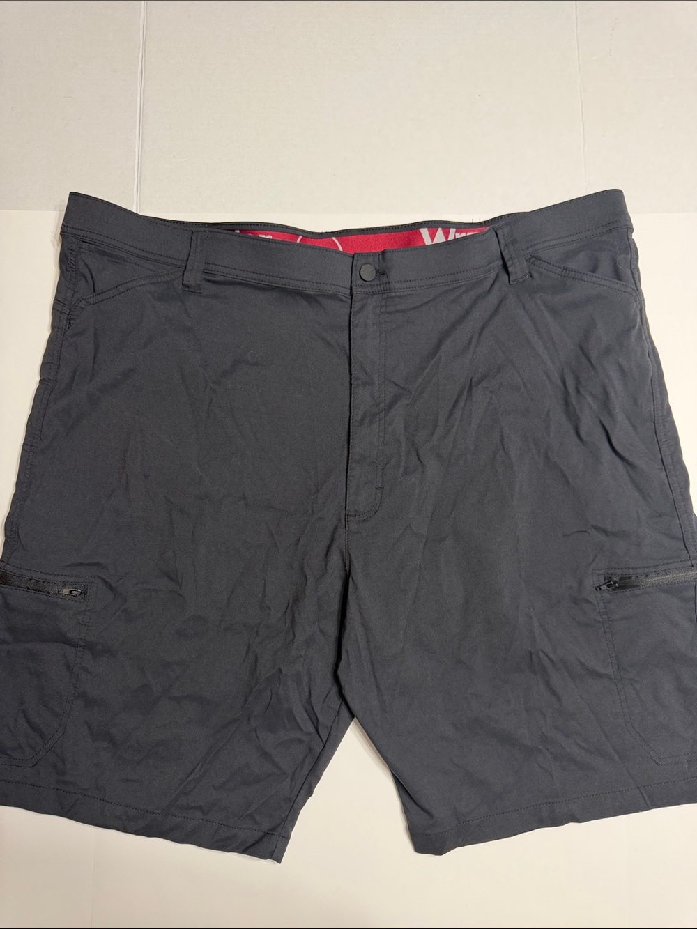 Wrangler Black Men's All Terrain Cargo Shorts with Zip Pockets